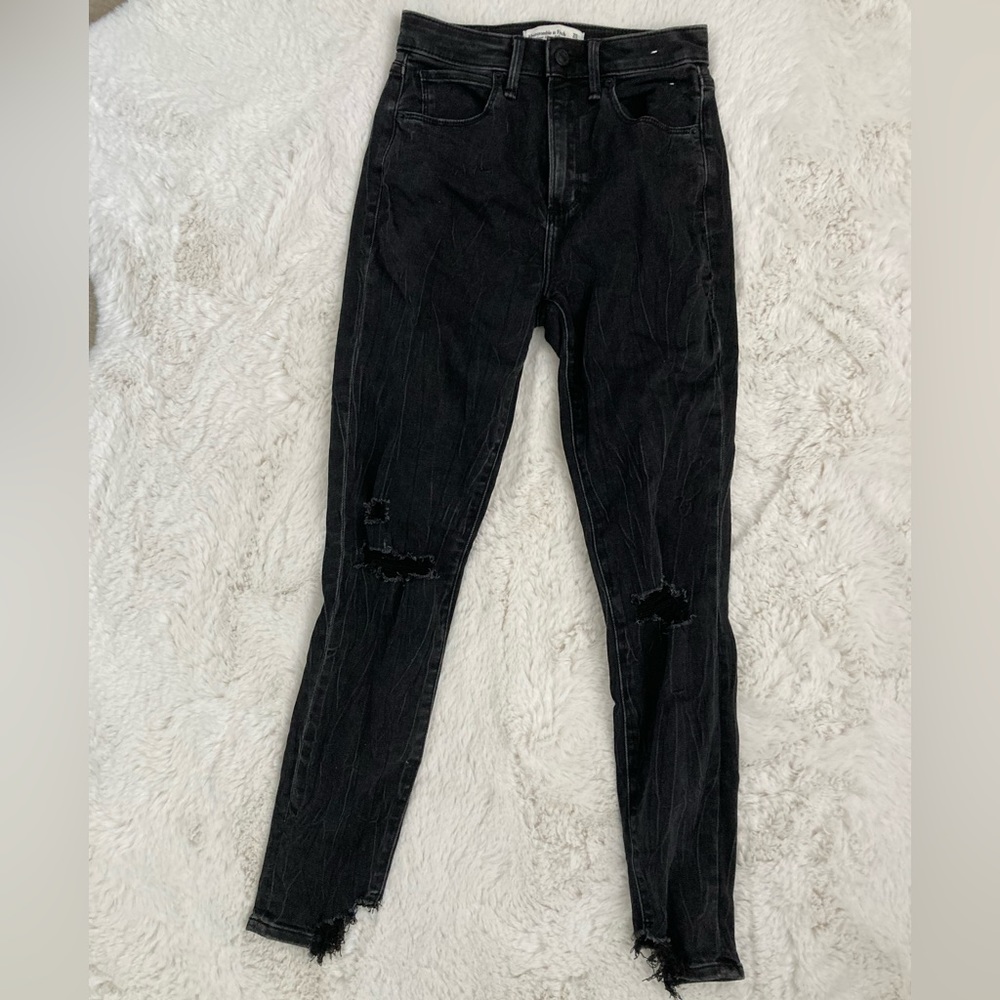 Black Cropped Skinnyjeans